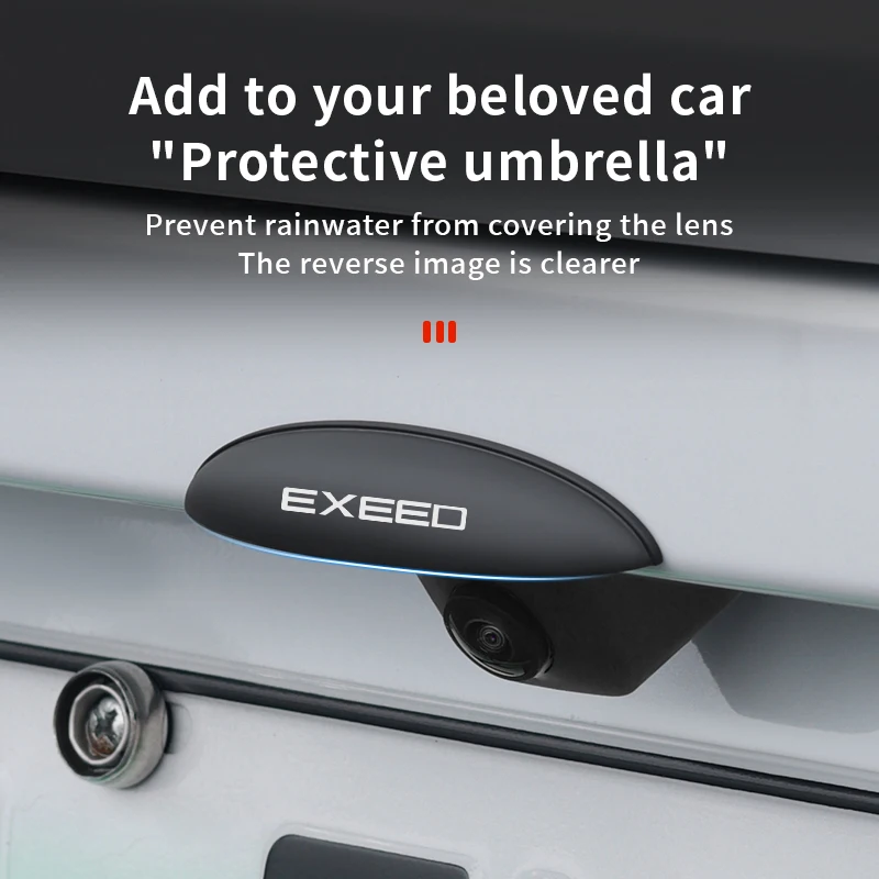 Car Reversing Rear Camera Rain Cover ABS Rain-Proof Car Reverse Camera For Chery Exeed RX LX TX TXL VX Car Accessories