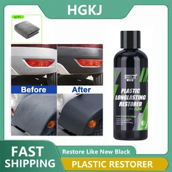 Plastic Restore Back To Black Gloss Plastic Leather Repair Long-Lasting Polish Paste Car Detailing Kit HGKJ 24