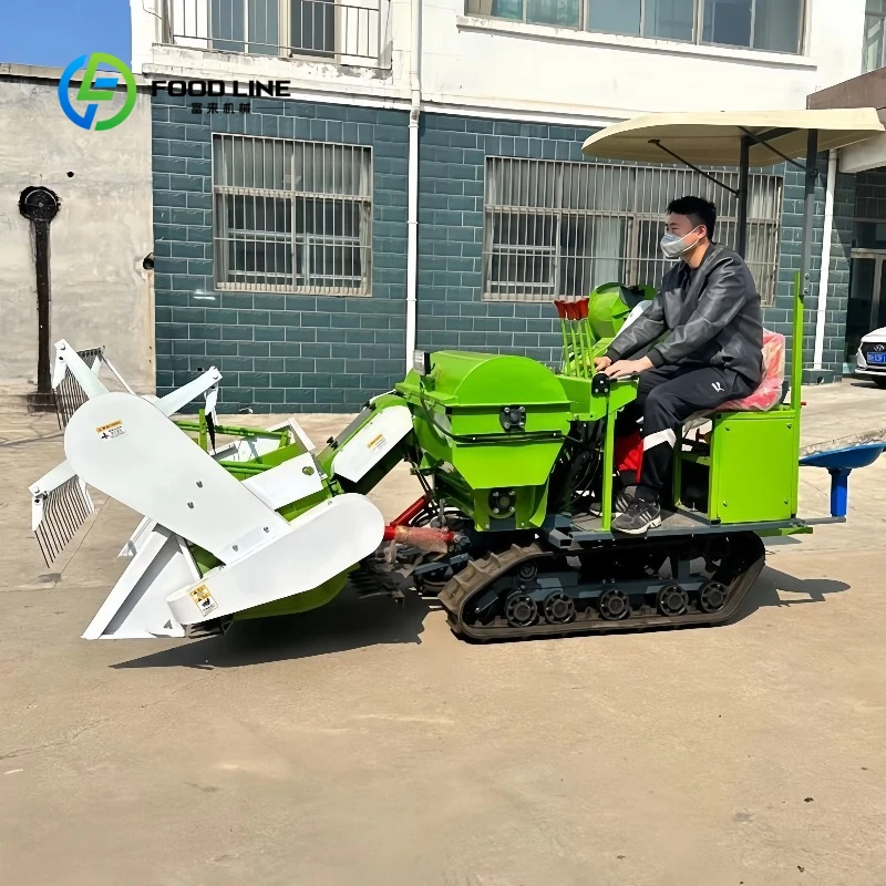 Customized Combine Harvester 16.4kw Gear Drive High Safety for Rice Wheat Corn Beans Soybean Peanut Reaper Machine