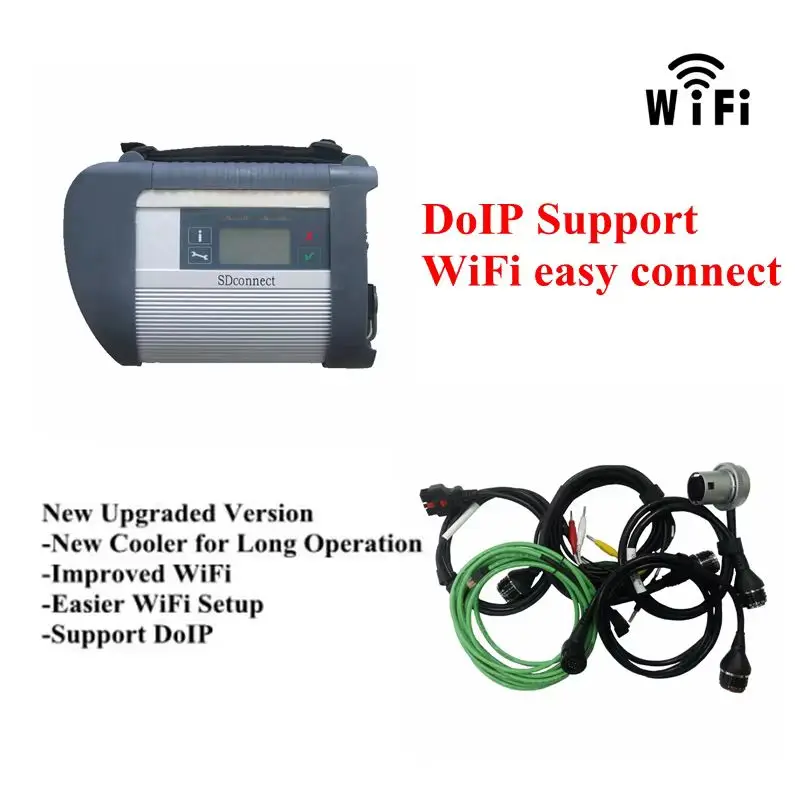 

Диагностический инструмент DoIP mb star c4 sd подключение Диагностика Wi-Fi Беспроводная функция может выбрать программное обеспечение SSD 2025.06
