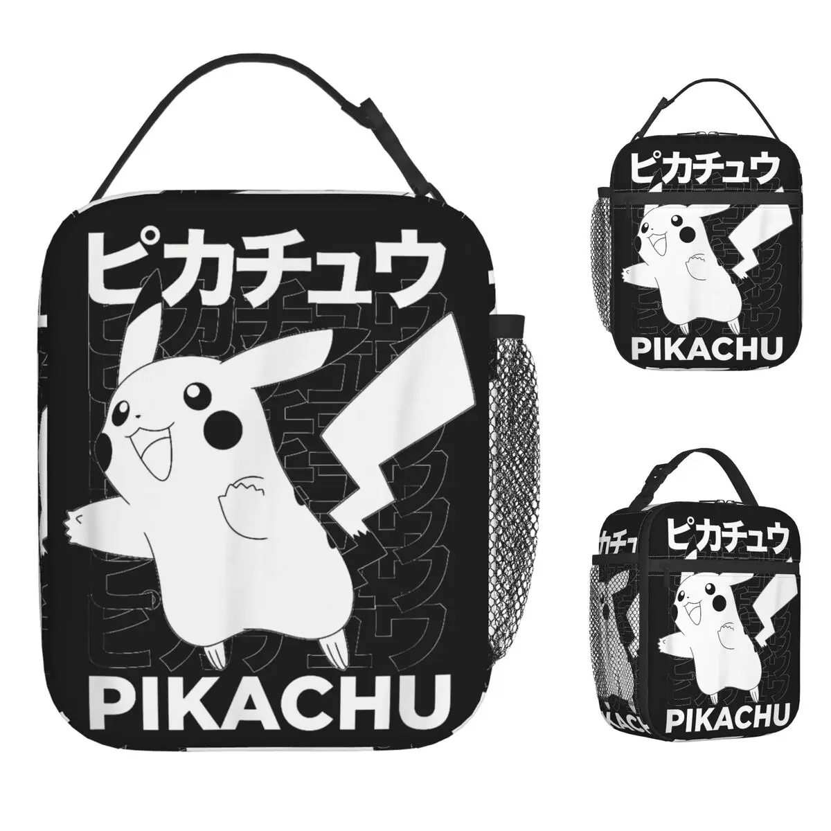 pokemoned-pikachu-kanji-pigmento-isolado-almoco-saco-portatil-recipiente-de-refeicao-saco-refrigerador-tote-lancheira-praia-ao-ar-livre-bento-bolsa