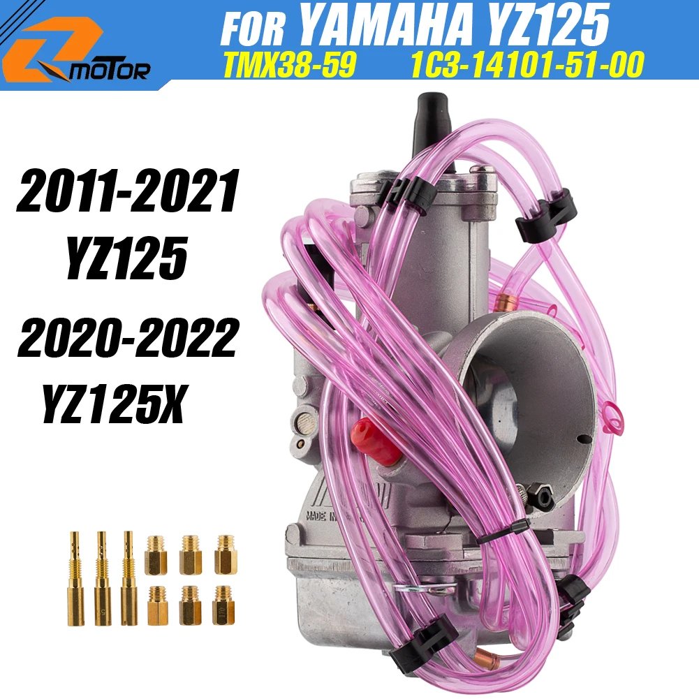 

TMX38-59 карбюратор для мотоцикла Yamaha YZ125 2011-2021 YZ125X 2020-2022, Carb Oem 1C3-14101-51-00