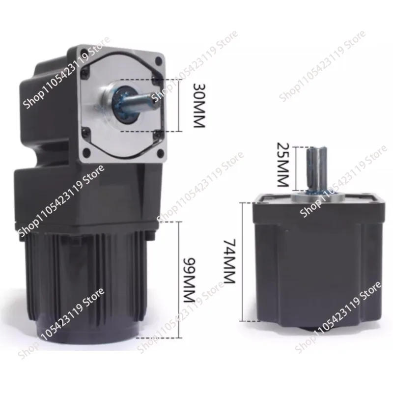 Right-angle gear reduction motor, 120W low-speed Hollow / Zhongshi speed-regulating motor 220V + speed governor