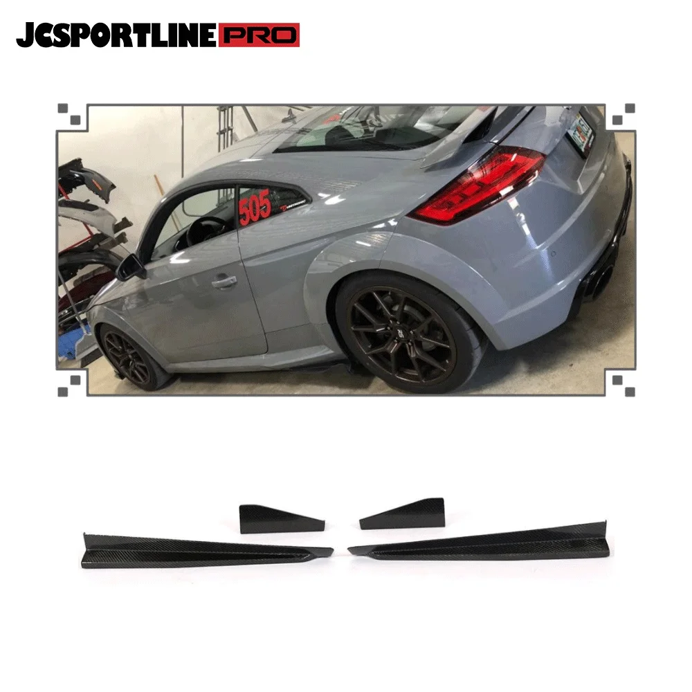 Carbon Side Skirts for  TT MK3 Type 8S S RS  SLINE 2-Door 2015-2018