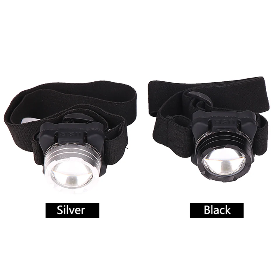 USB Rechargeable Headlight COB LED White Red Lighting Powerful Headlamp Head Light With Built-in Battery Waterproof Head Lamp