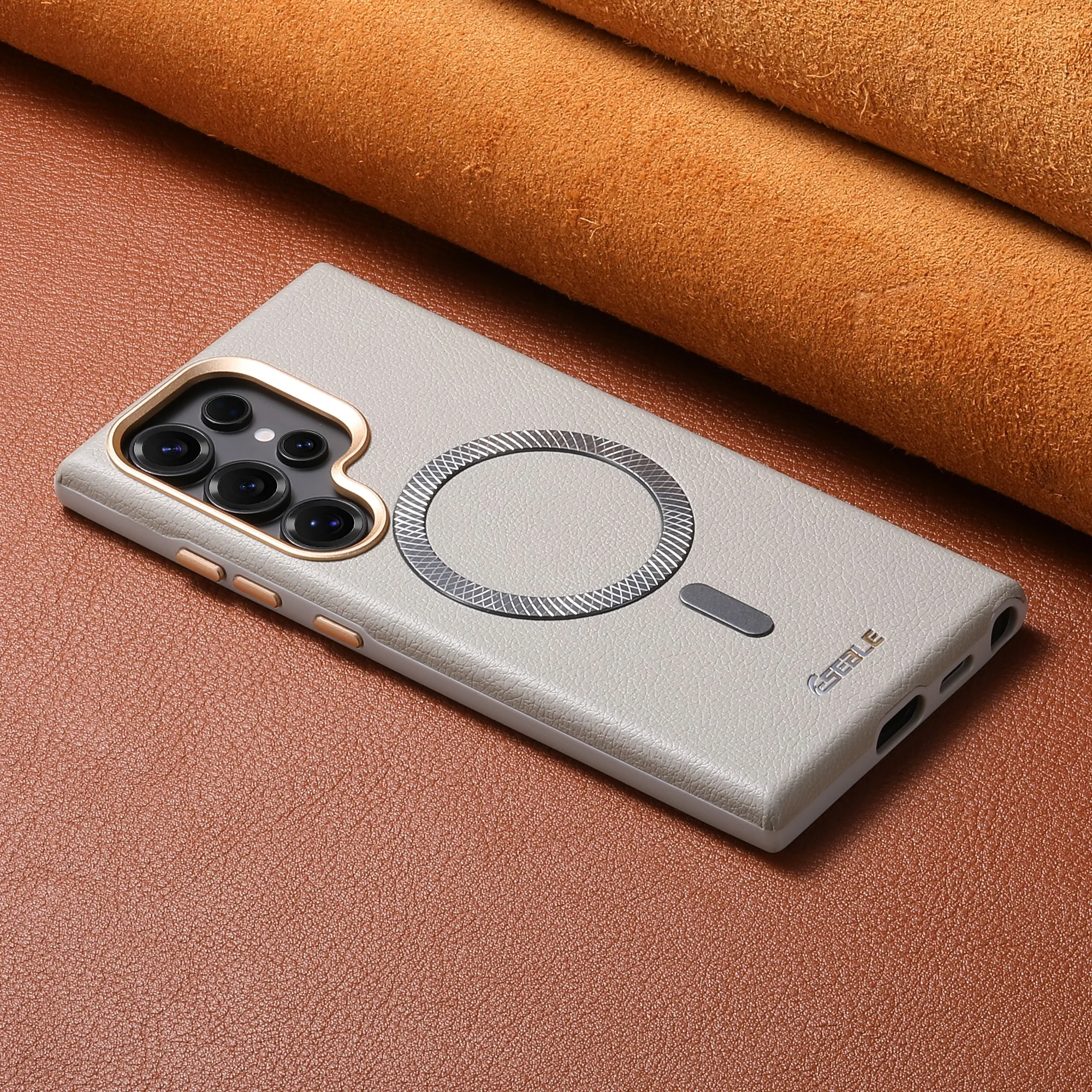 Magnetic Solid Color Litchi Texture Shockproof Full Protective Case for Samsung S24/S24 Ultra/S25 Plus/S25 Ultra/S26/S26 Ultra view 5