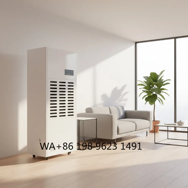 168L/D High Temp Resistant Industrial Dehumidifier 110V Basement Warehouse Greenhouse Humidity Control