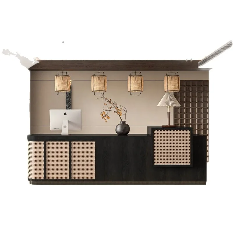 Checkout page B & B Vintage bar Rattan front desk