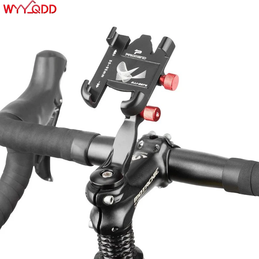 

Bicycle Phone Mount 360° Rotatable Aluminum Adjustable Phone Bracket Anti-Slip Adjustable Anti-Slip Easy To Install