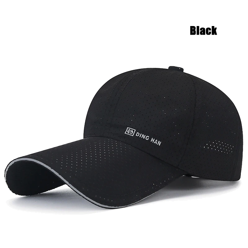 Verlängerte Krempe Sommer Atmungsaktive Perforierte Schnelltrocknende Verstellbare Baseballkappe Sonnenhut Trucker Caps Dad Hats – Detail 19
