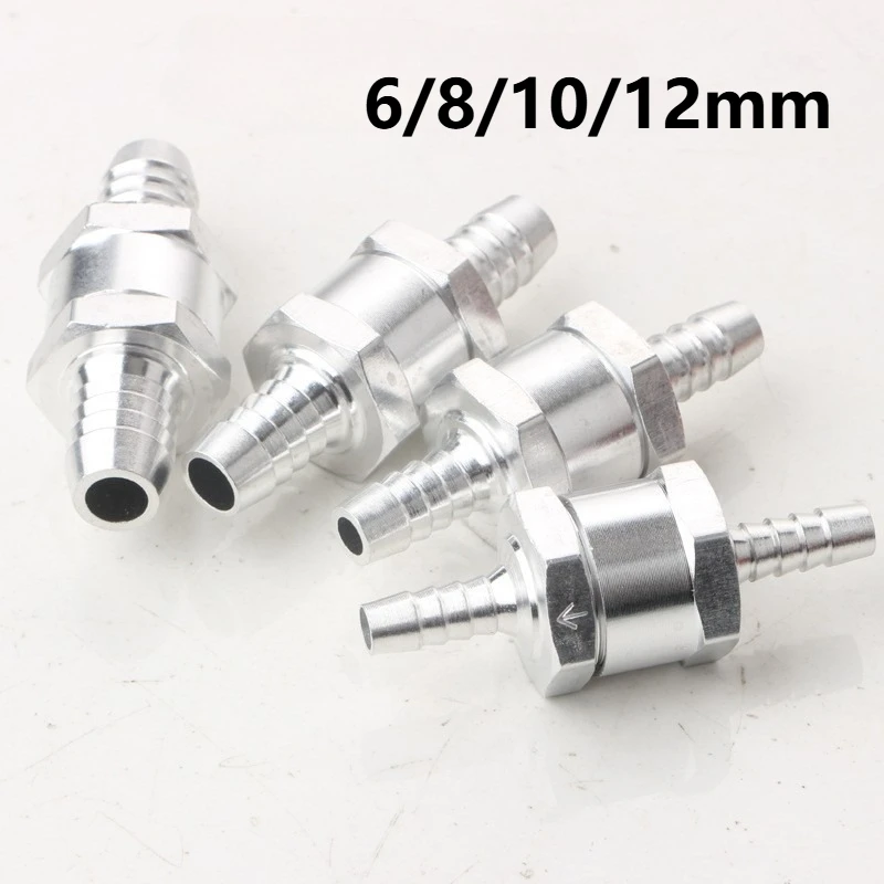 

2 шт. клапан из алюминиевого сплава, газовый автомобильный корабль, модифицированный односторонний обратный клапан General трубы 6/8/10/12 обратный клапан для шланга водопроводной трубы