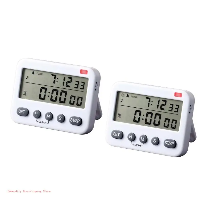 Countdown Timers Student Classroom Timer Reminder Baking Timers Large Screen Reminder ABS Material Battery Operated