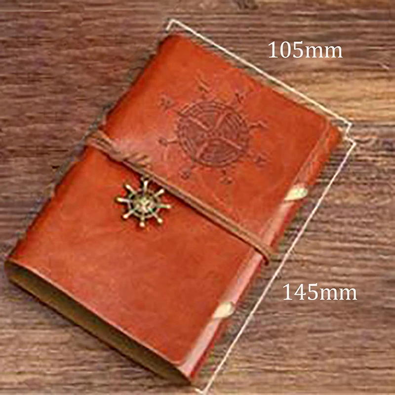 Retro Notebooks & Journals Agenda Binder Sketch Book Leather Soft Cover Replaceable Kraft Paper Inner Korean Stationery