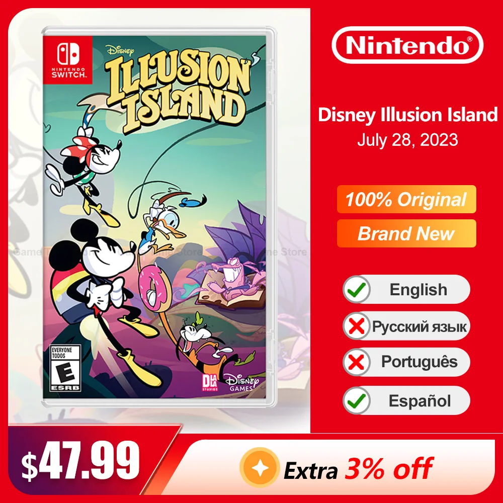 

Disney Illusion Island Nintendo Switch Game Deals 100% Official Original Physical Game Card Action Genre for Switch Game Console