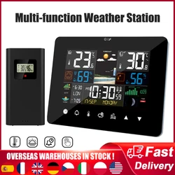 Multi-function Weather Station Alarm Clock Thermometer Hygrometer Touch Screen Wireless Outdoor Sensor Digital Hygrothermograph