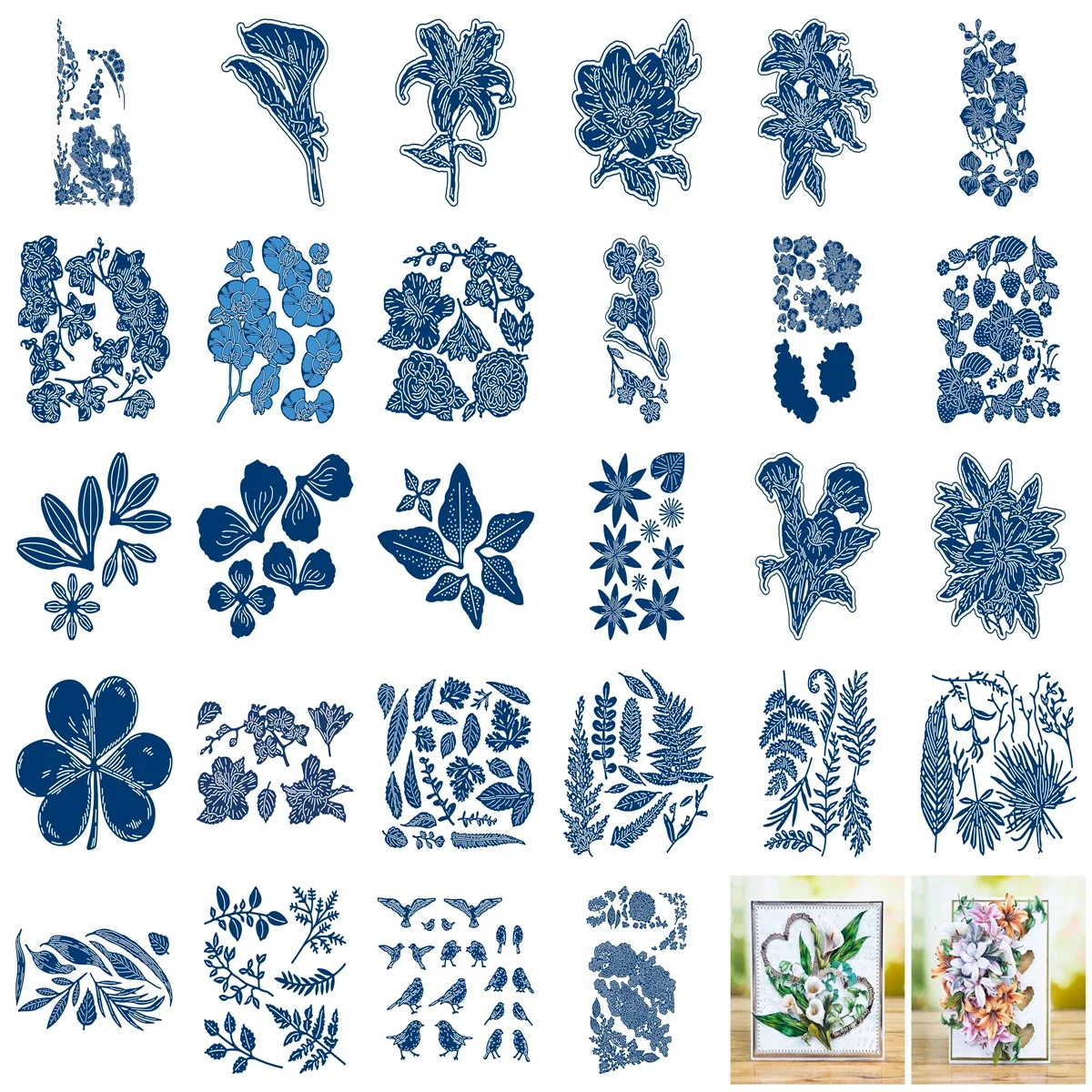 29 Types Metal Cutting Dies of Spring Flower Grass Leaf Lace Plant Butterfly Orchid Lotus Mom Love Girl Scrapbooking Card Crafts