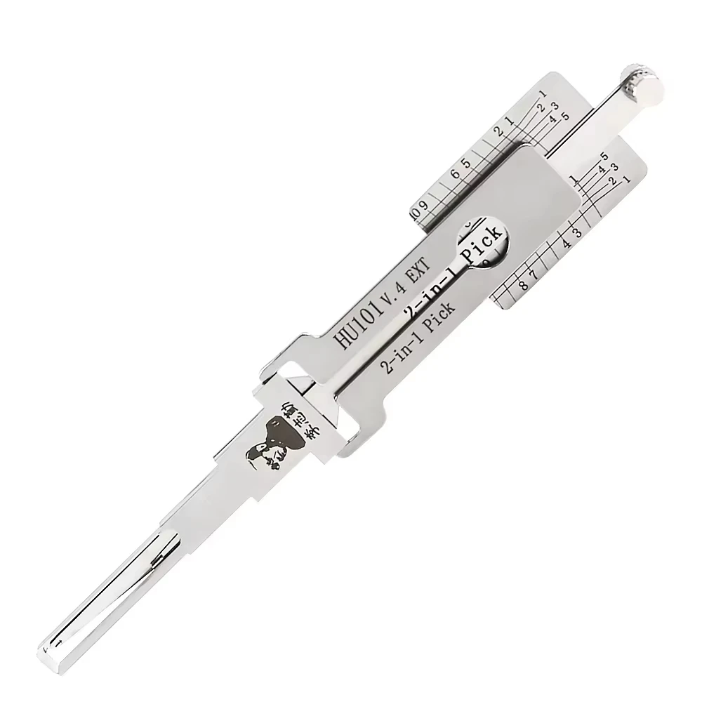 Lishi 2-in-1 Locksmith Tool for Ford/Land Rover/Volvo - Pick Decoder HU101 Keyless Entry Remote Programming Equipment