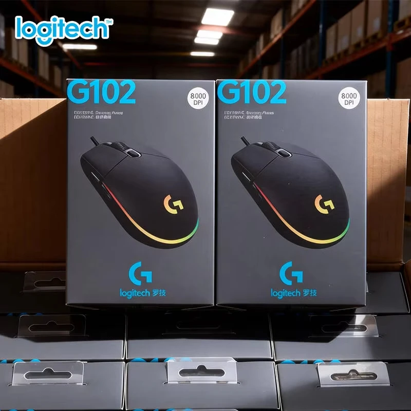 Logitech G203 LIGHTSYNC Wired Gaming Mouse, Full RGB, 6 Macros for PC & Laptop Gamers  Anywhere 3S G102 G304 G305 G402