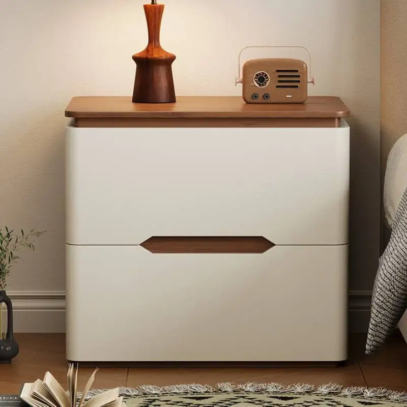 

Aesthetic Safe Hidden Bedside Table Brass Drawer Tall Minimalist Nightstand Modern Wooden Mesita De Noche Dormitorio Furniture