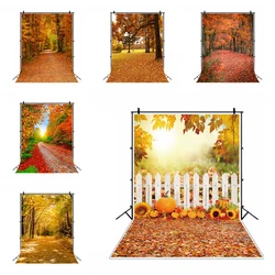 Yeele Autumn Landscape Photocall Red Maple Forest Photography Backdrops Personalized Photographic Backgrounds For Photo Studio