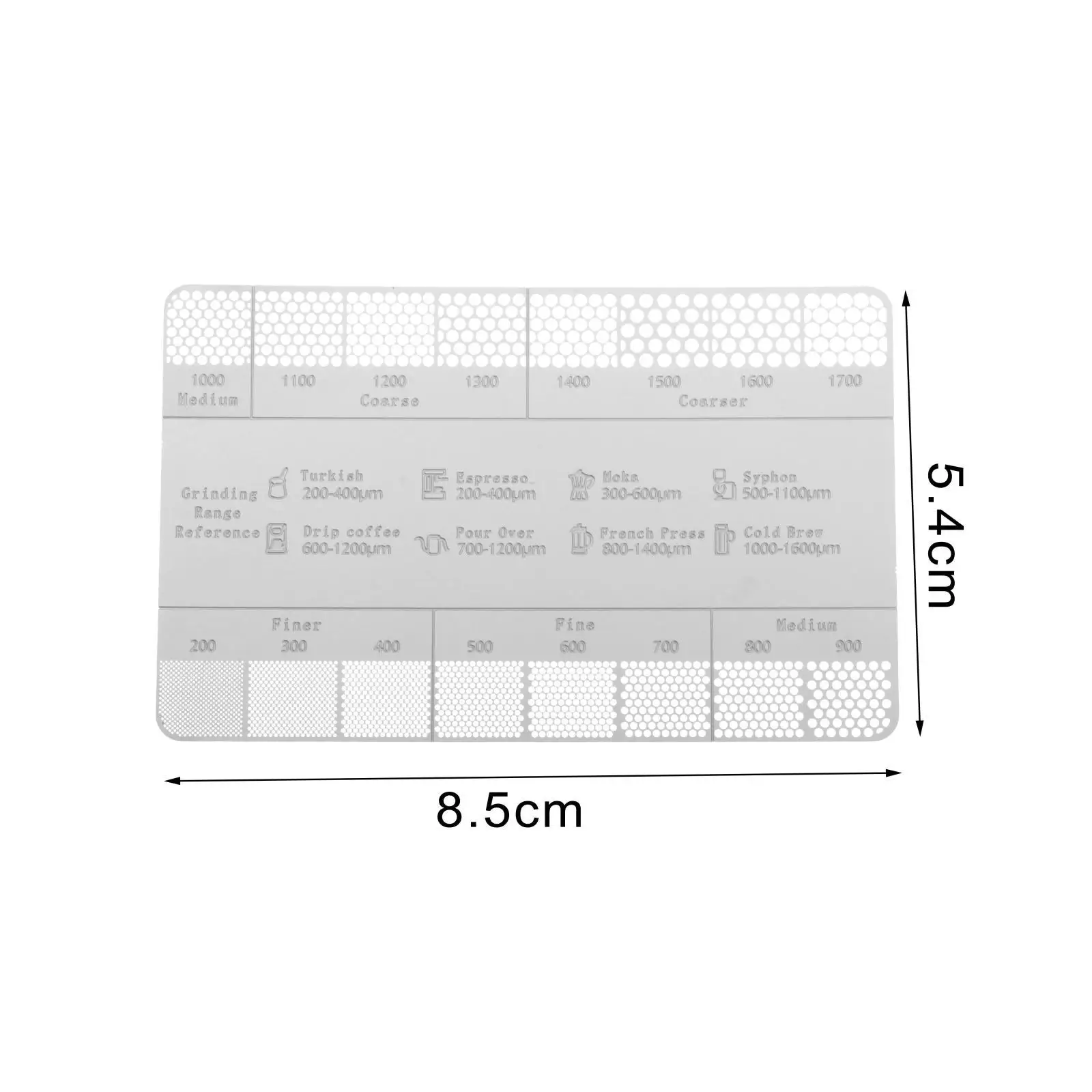 Ground coffee Sizes Measuring Green Bean Size for Cafes Coffee Maker