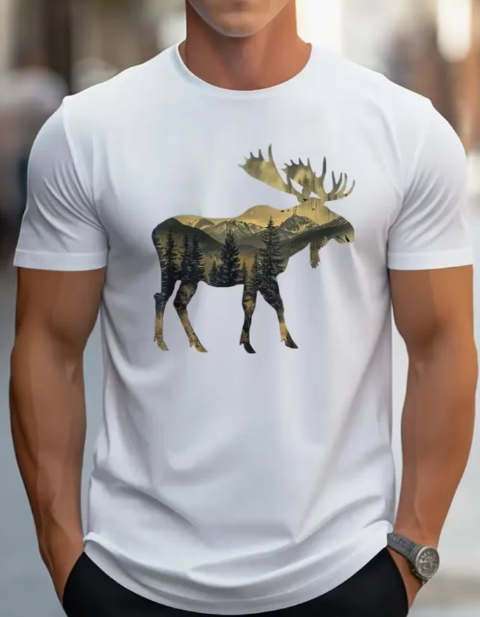 Men Casual Short Sleeve Tee 1 Pcs Heavy Cotton - Comfortable Crew Neck, Soft Adorable Tees Tops T-shirt