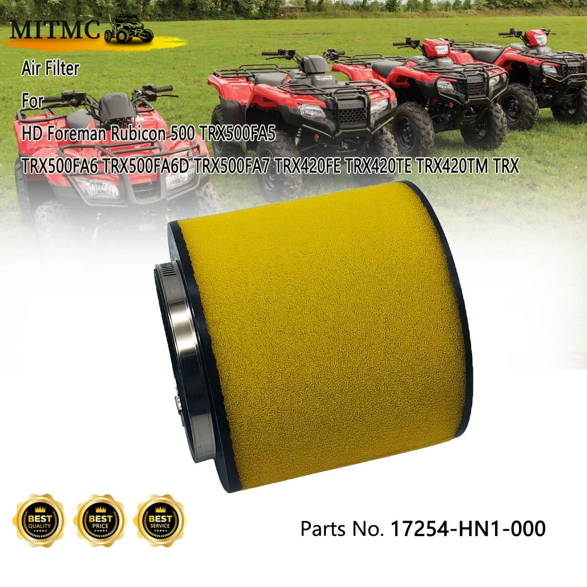 

Air Filter For HD Foreman Rubicon 500 TRX500FA5 TRX500FA6 TRX500FA6D TRX500FA7 TRX420FE TRX420TE TRX420TM TRX 17254-HN1-000