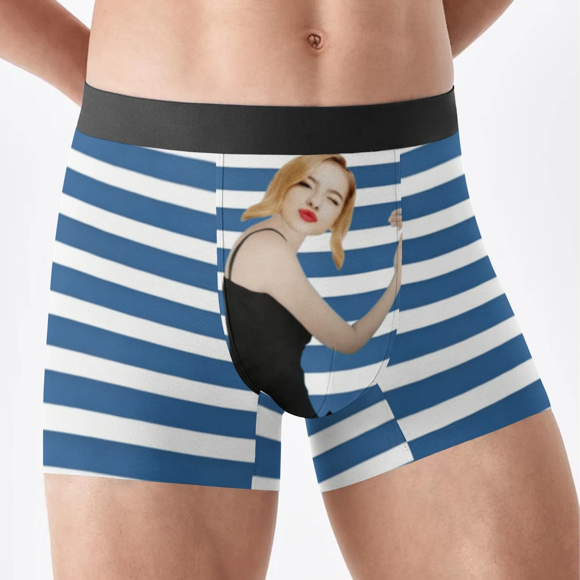 Personalized Face Photo Underwear Custom Boxer Briefs Custom Men Valentine's Day Gift For Husband Anniversary Gift for Dad