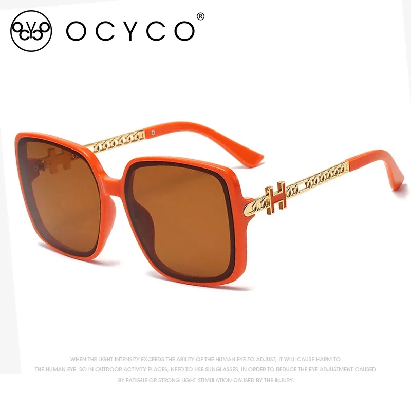 Alloy Retro Punk Fashion Luxury Square Frame Sunglasses For Women Brand Designer Sunglasses UV400 Wholesale