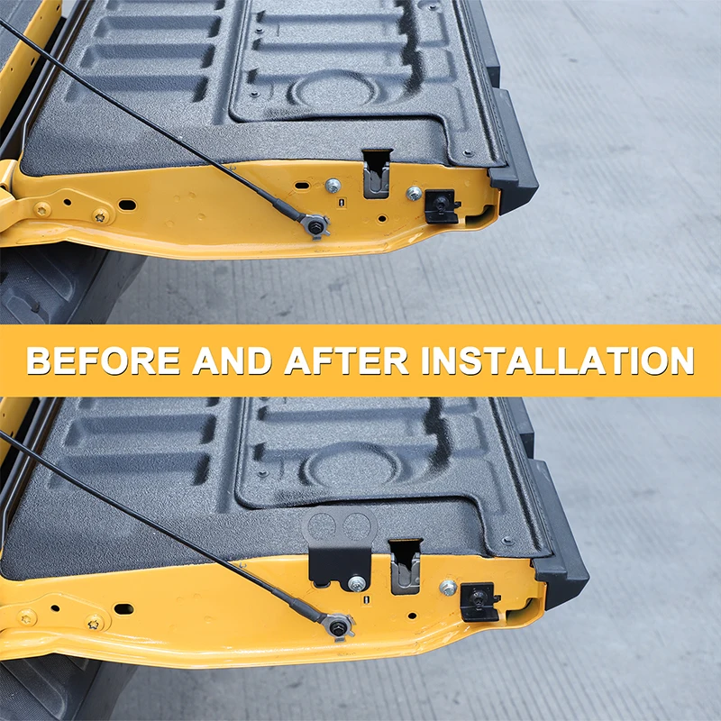 

2piece set Carbon Steel Black For Ford Ranger 2023+ Car Tailgate Expansion Anchor Point Fixed Rope Bracket Car Accessories