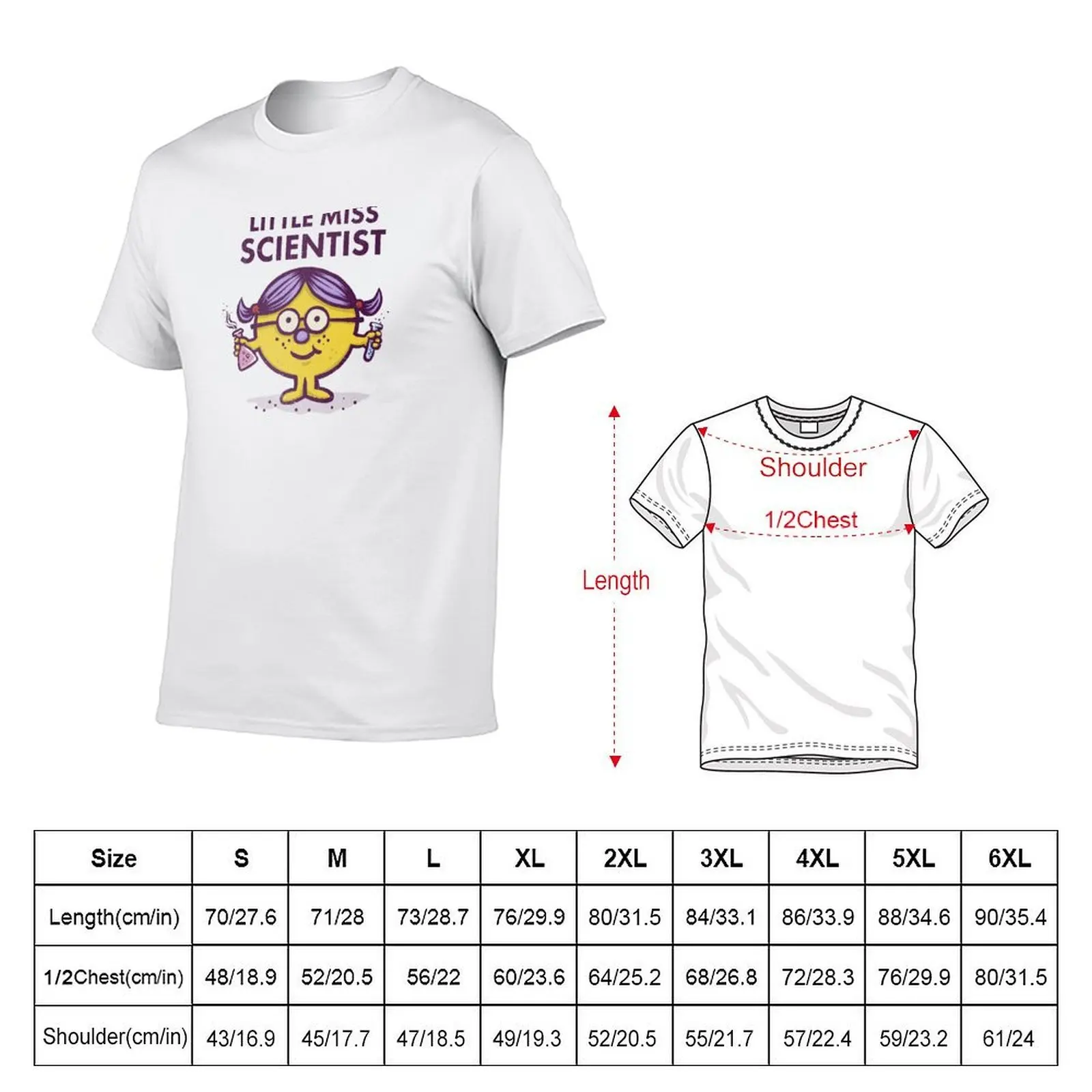 Little Miss Scientist T-Shirt t shirt men 100% cotton luxury brand funny t shirts dark humor T-Shirt