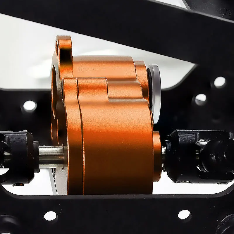 

Aluminum LCG Transmission Gearbox for Axial SCX10 II III 1/10 Crawler | Low Center of Gravity | Lightweight Metal Chassis Gear B