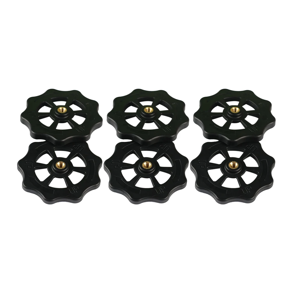 

4pcs 3D Nut Black Rotary Knob Nut Parts for Knob Rotary Leveling Bed Accessories Sturdy Screw Material