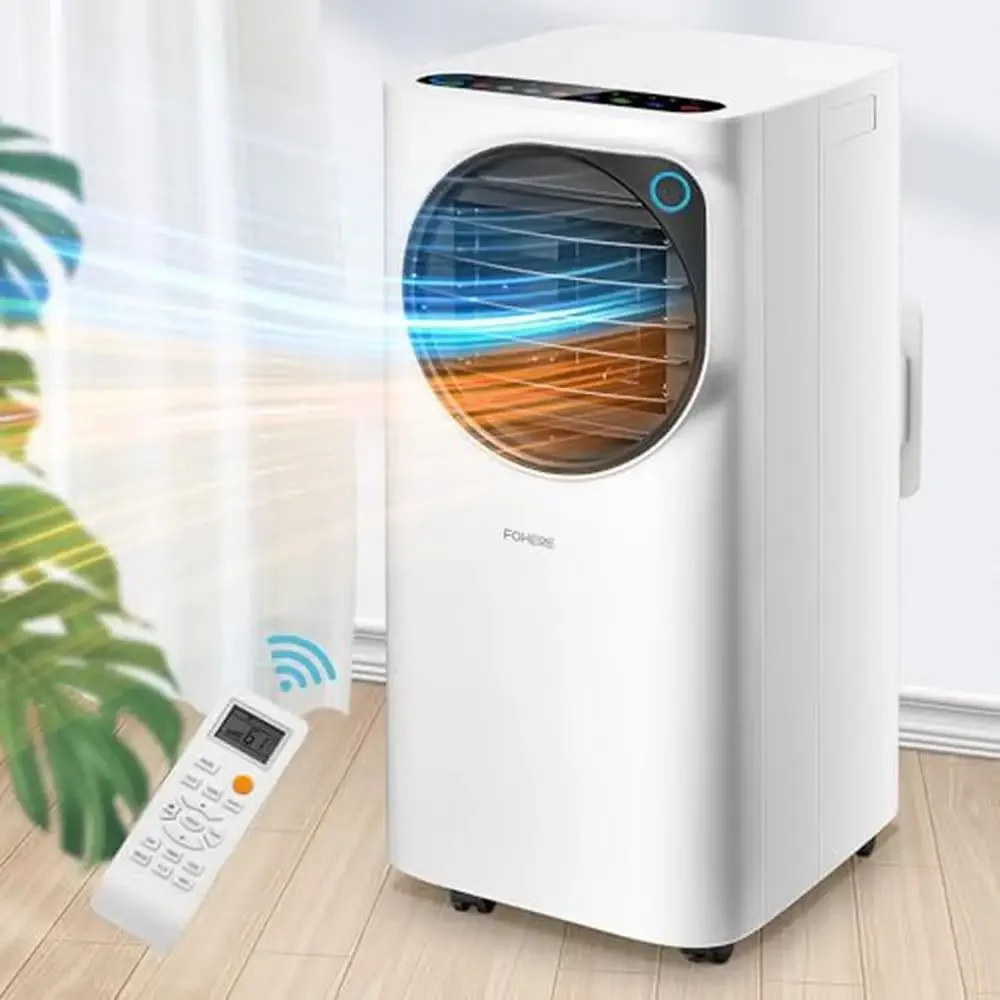 12000 BTU Portable Room Air Conditioner 4 IN 1 All Season AC Heater Fan with Remote 450 Sq.Ft Coverage Turbo Mode Mobile Unit