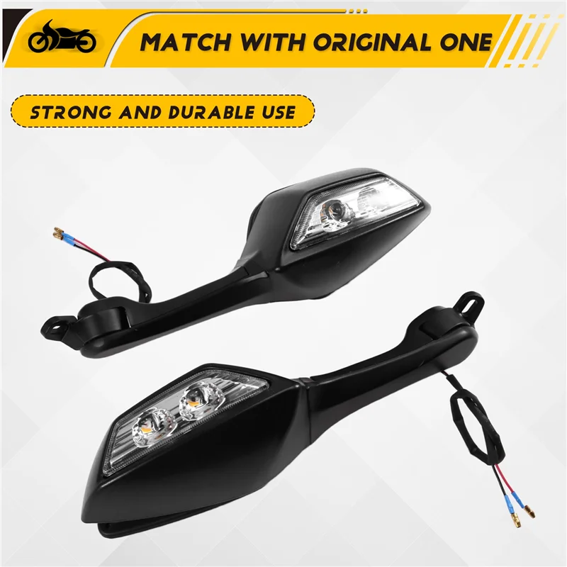 

AUTO For Yamaha YZF-R7 YZF-R9 Rearview Mirror With Turn Signal Side Mirror For Yamaha YZF-R9 Motorcycle Accessories