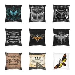 Bedroom Decor Modern Gothic Witch Mystic Witchcraft Cushion Sofa Square Pillowcase Mystical Moon Moth