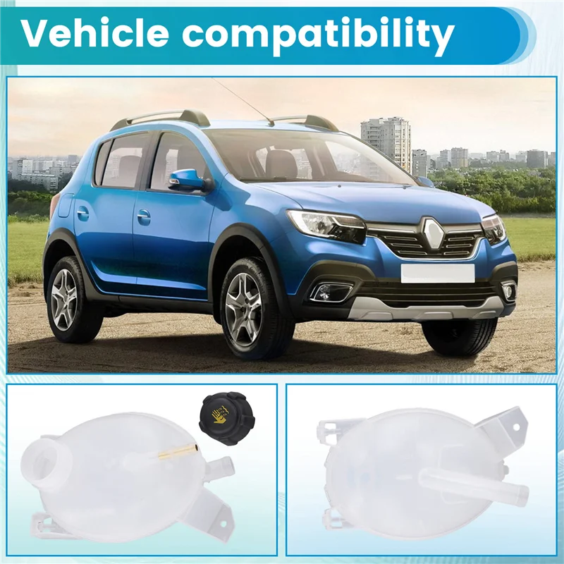 

ABRU-217104354R Расширительный резервуар для воды охлаждающей жидкости с крышкой для Renault Clio MK4 Captur Duster MK1 MK2 217107259R