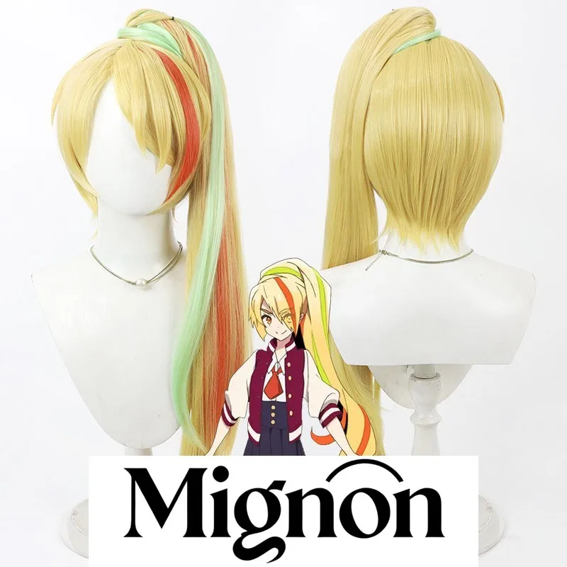 شعر مستعار زومبي لاند ساغا نيكيدو ساكي كوسبلاي قابل للفصل على شكل ذيل حصان هدية الهالوين #1