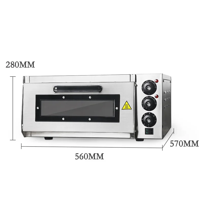 Single Layer Bread Cake Pizza Oven Electric Oven Commercial One Layer Baking Fully Automatic  Electric Stainless Steel