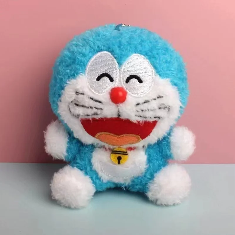 Anime Doraemon Cartoon Doll Plush Toy Keychain Pendant Backpack Backpack Pendant Decoration Cute Kawaii Jingle Cat Children Gift