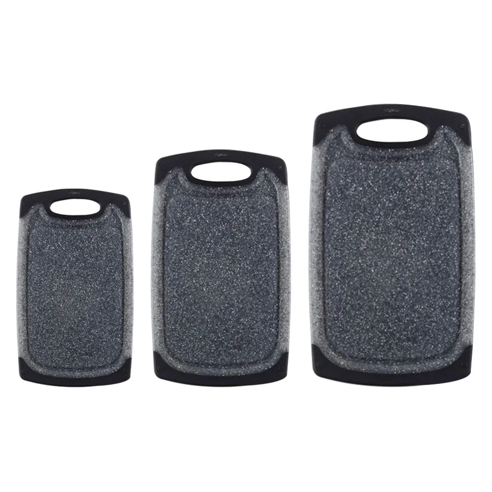 

3 Pcs Cutting Boards Set Plastic Chopping Board Smooth Edges Kitchen Tools Supplies Easy Storage Hanging Hole Practical
