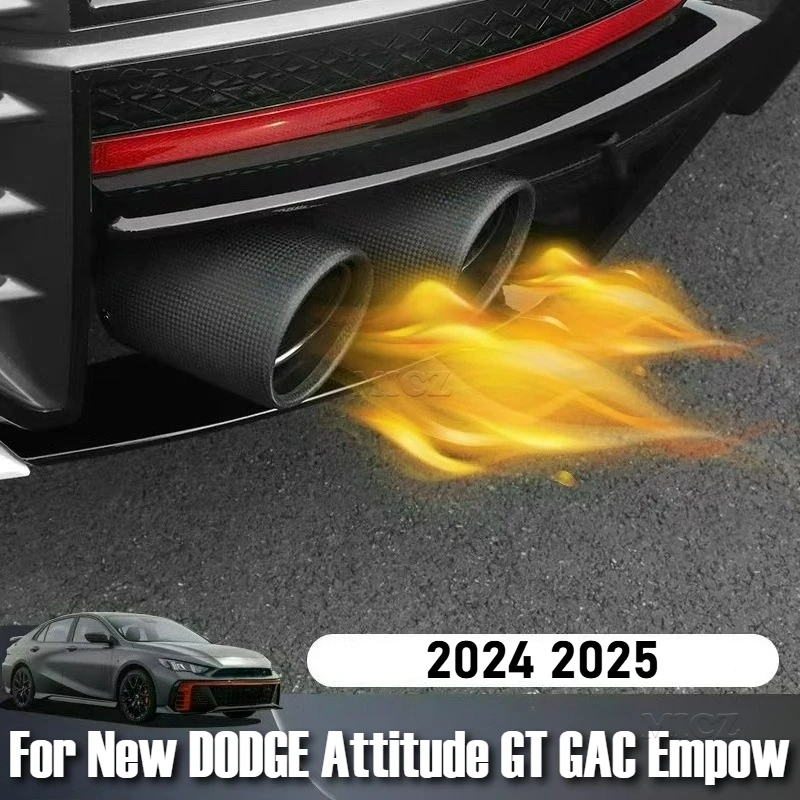Accesorios de coche para el nuevo DODGE Attitude GT GAC Empow 2024 2025 silenciador de fibra de carbono brillante mate especial montaje de tubo de escape negro