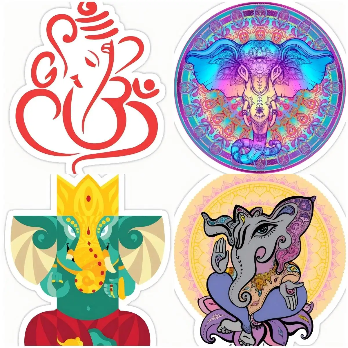 

Ganesh Anime Decal Creative Vinyl Car Stickers Waterproof Car Styling Bumper Surfboard VAN RV Vinyl Decor