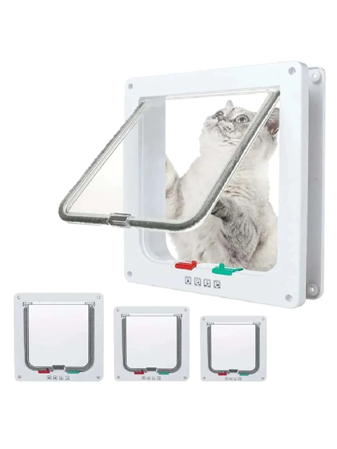 1PC Dual Entry and Exit Door Opening for Pet Cats