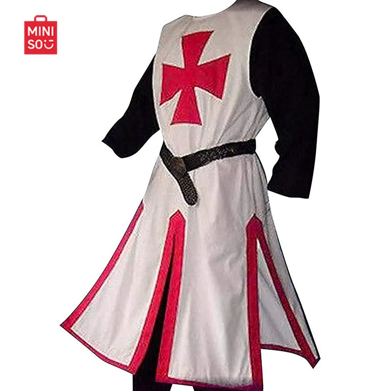 

MINISO Medieval Crusader Costume Knight Jacket Cape Renaissance Costume Cosplay Cosplay