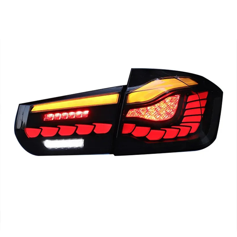 hot selling body parts modified car reversing parking car rear light for BMW M3 f30 dragon scale led taillight