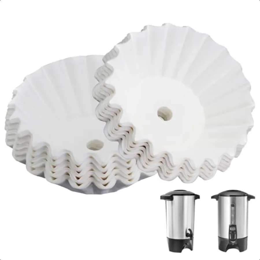 

Paper Coffee Filters Compatible with Hamilton Beach Coffee Maker 100 Pcs White Perforated Filters for Hamilton Beach 45 Cup