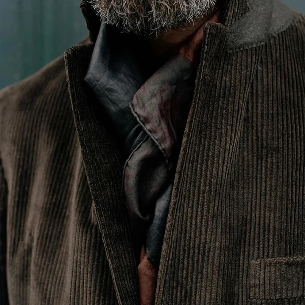 سترة رجالية كاجوال من سروال قصير بقصة ضيقة بلون أسود وبني ملابس خارجية عصرية معاطف بدلة رجالية