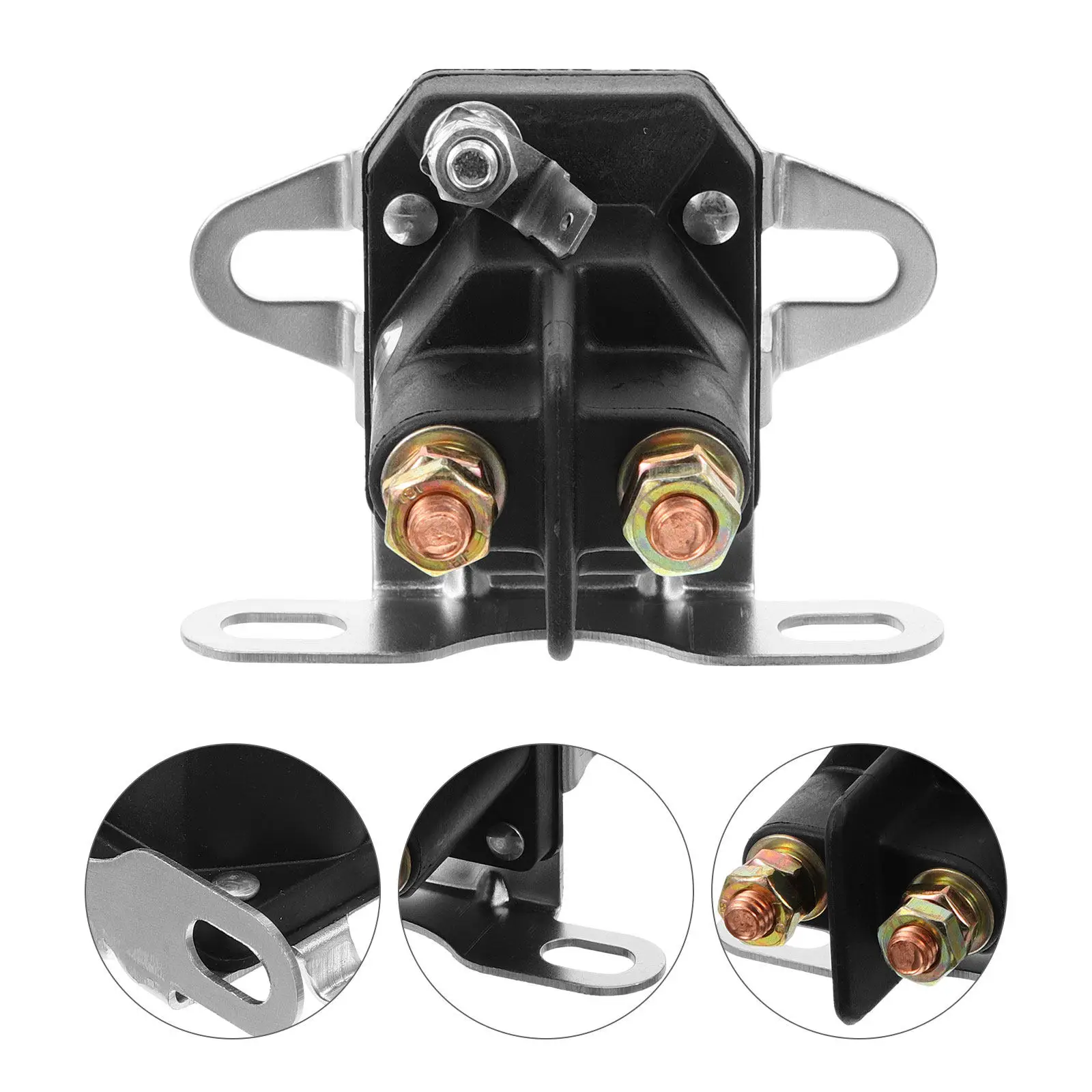 

High Performance Starter Solenoid Compatible with Lawn Mowers and Vehicle Engines Quick Installation Replacement Solenoid Relay