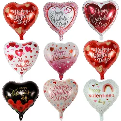 50pcs 18inch Valentine's Days Foil Helium Balloon Romantic Wedding Gift I Love You Air Globos Decoration Supplies Wholesale Ball
